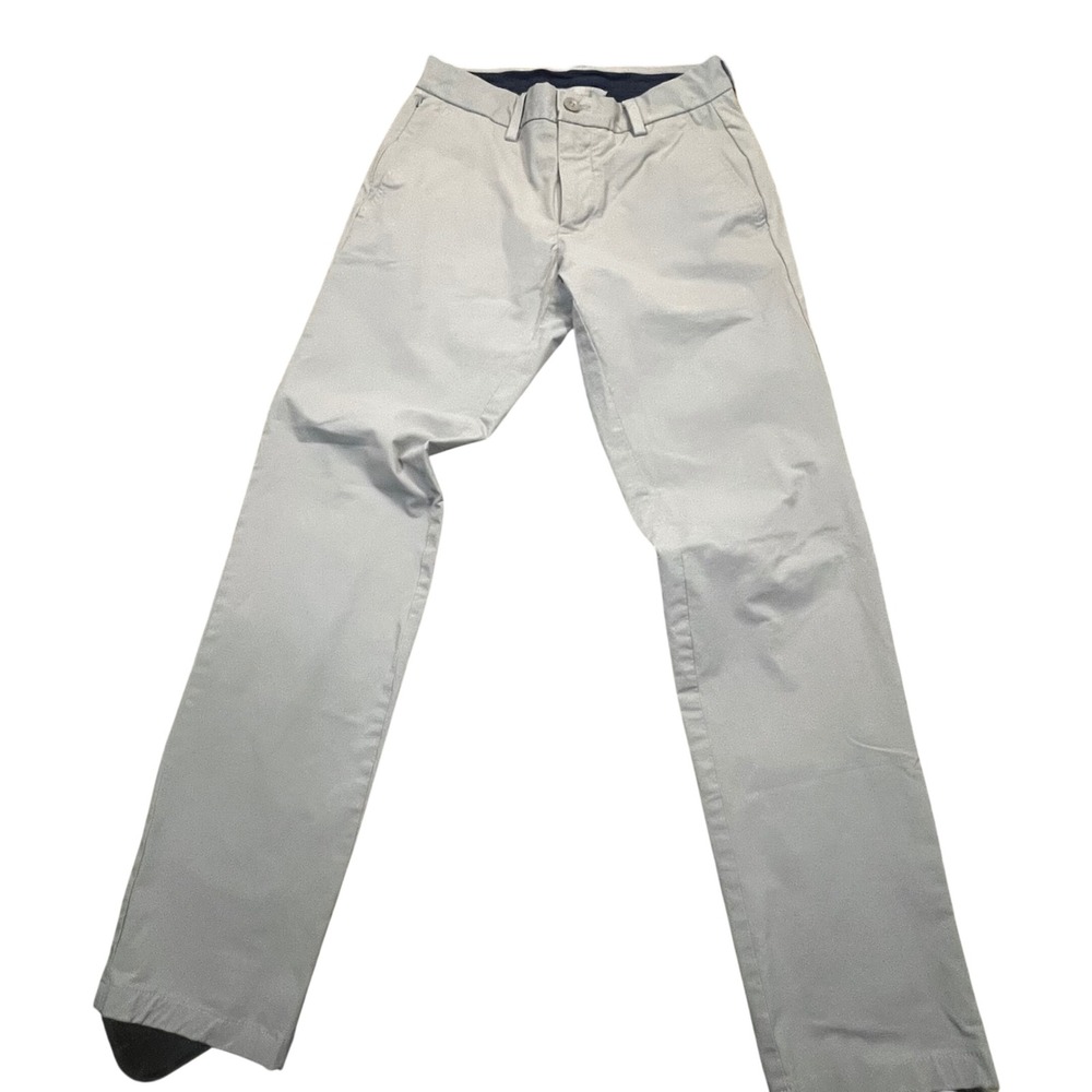 Vineyard Vines Mens OTG On-The-Go Pant 28x30 Light Gray Performance Chino